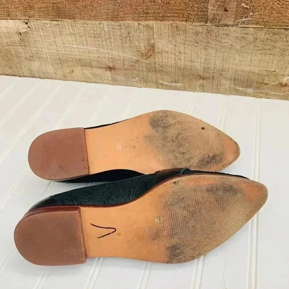 Sole Society Embossed Leather Flats - Picture 6 of 7